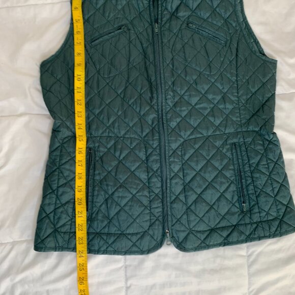 Jeanne Pierre Green Quilted Vest - Picture 7 of 10